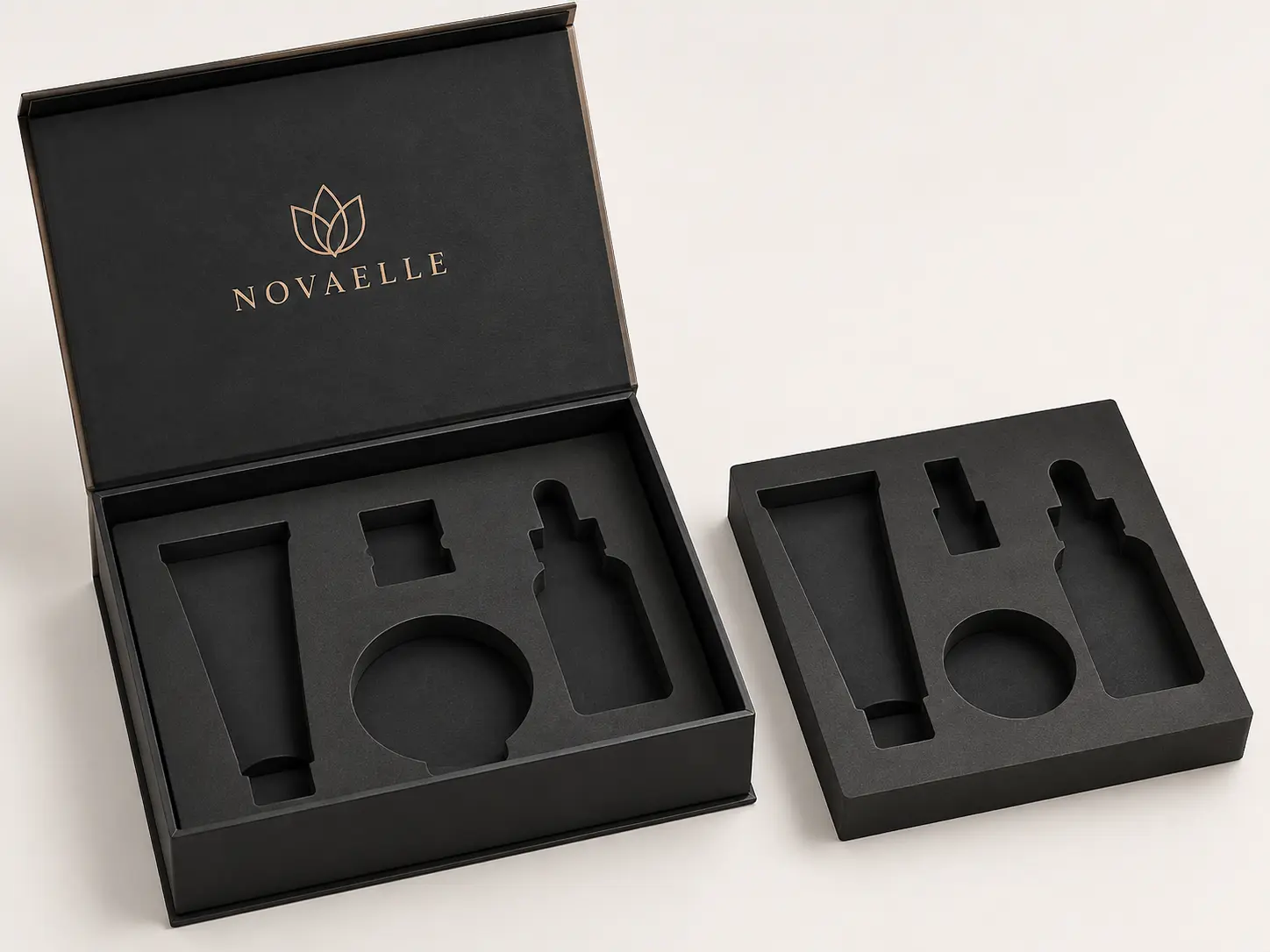 Custom packaging insert for product protection and presentation