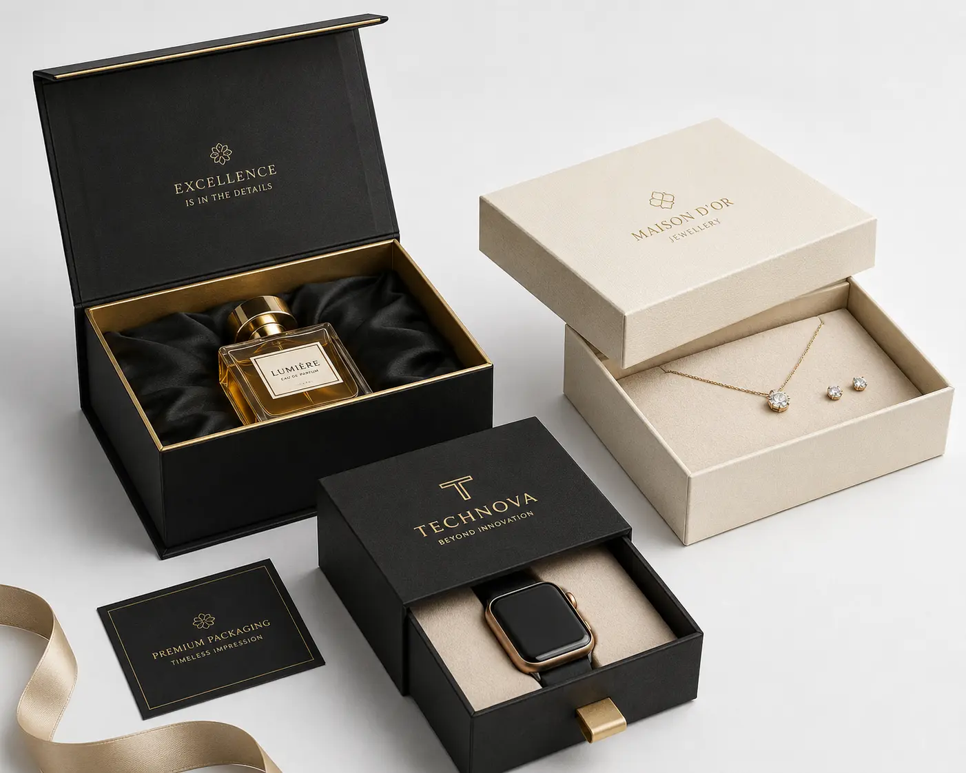 Custom rigid gift boxes